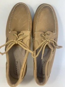 Sperry Top Sider Mujer Cuero Talla 11 Taupe/Tostado - Imagen 1 de 5