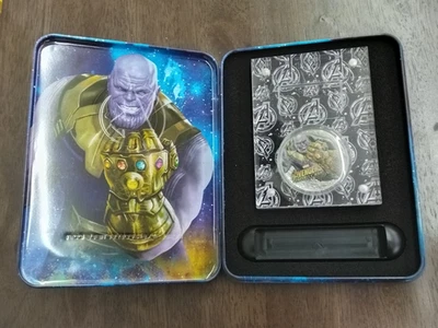 2018 Avenger Infinity War Thanos Fiji 2oz .999 Silver Round In Original Case - Image 1 of 4