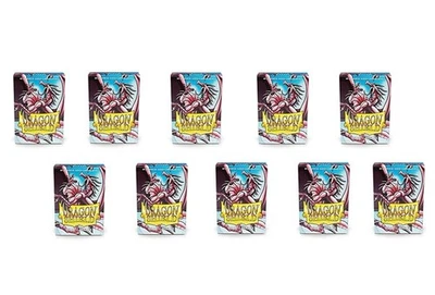 10 Paquetes Escudo Dragón Mate Mini Japonés Rosa 60 ct Fundas para Tarjetas Vitrina Foto 1 de 4