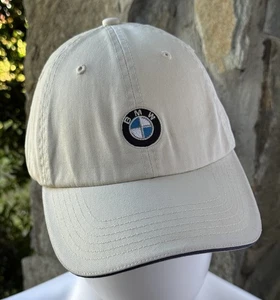 Cappello berretto baseball logo BMW regolabile sabbia bordo nero auto - Foto 1 di 5