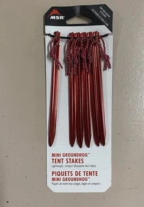 MSR Murmeltier Zelt Pfahl Kit 6er Pack Mini - 6 Zoll rot	 - Bild 1 von 2