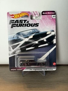 Hot Wheels Premium Fast & Furious '70 Plymouth AAR Cuda Quick Shifters 4/5 - Picture 1 of 2