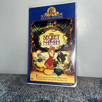 Factory Sealed New VHS The Secret Of NIMH MGM Cartoon Clamshell Case  - Image 1 of 3
