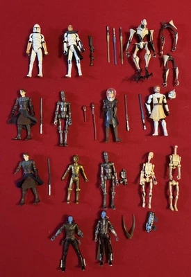"Lote de figuras y accesorios de Star Wars The Clone Wars (TCW) 3,75"""  Foto 1 de 4