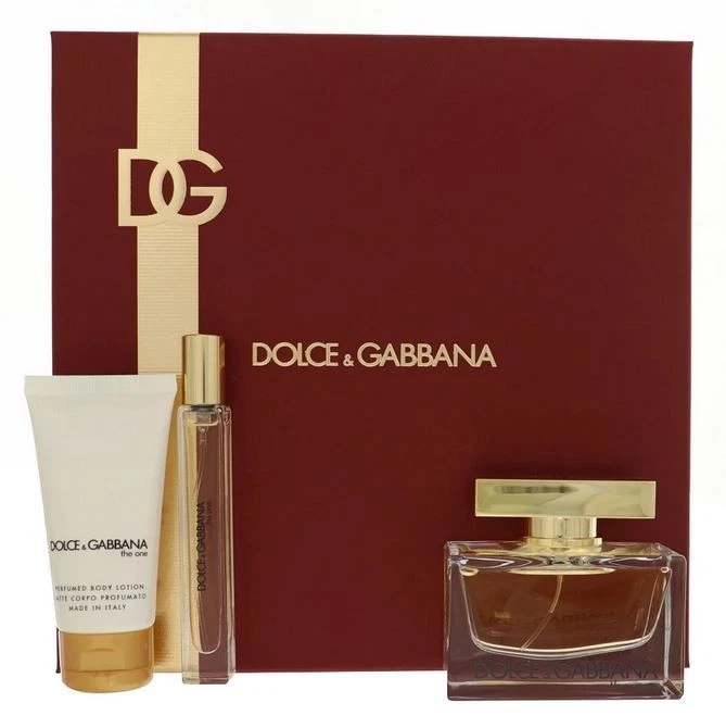 Dolce & Gabbana The One for Women 3 piezas JUEGO DE REGALO 2,5 OZ EAU DE PARFUM SPRAY + LOCIÓN CORPORAL Foto 1 de 1