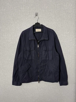 Chaqueta utilitaria Burberry London azul marino de algodón y metal para hombre talla L Foto 1 de 4