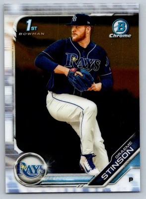 2019 Bowman Draft #BDC-116 Graeme Stinson Chrome - Image 1 of 2
