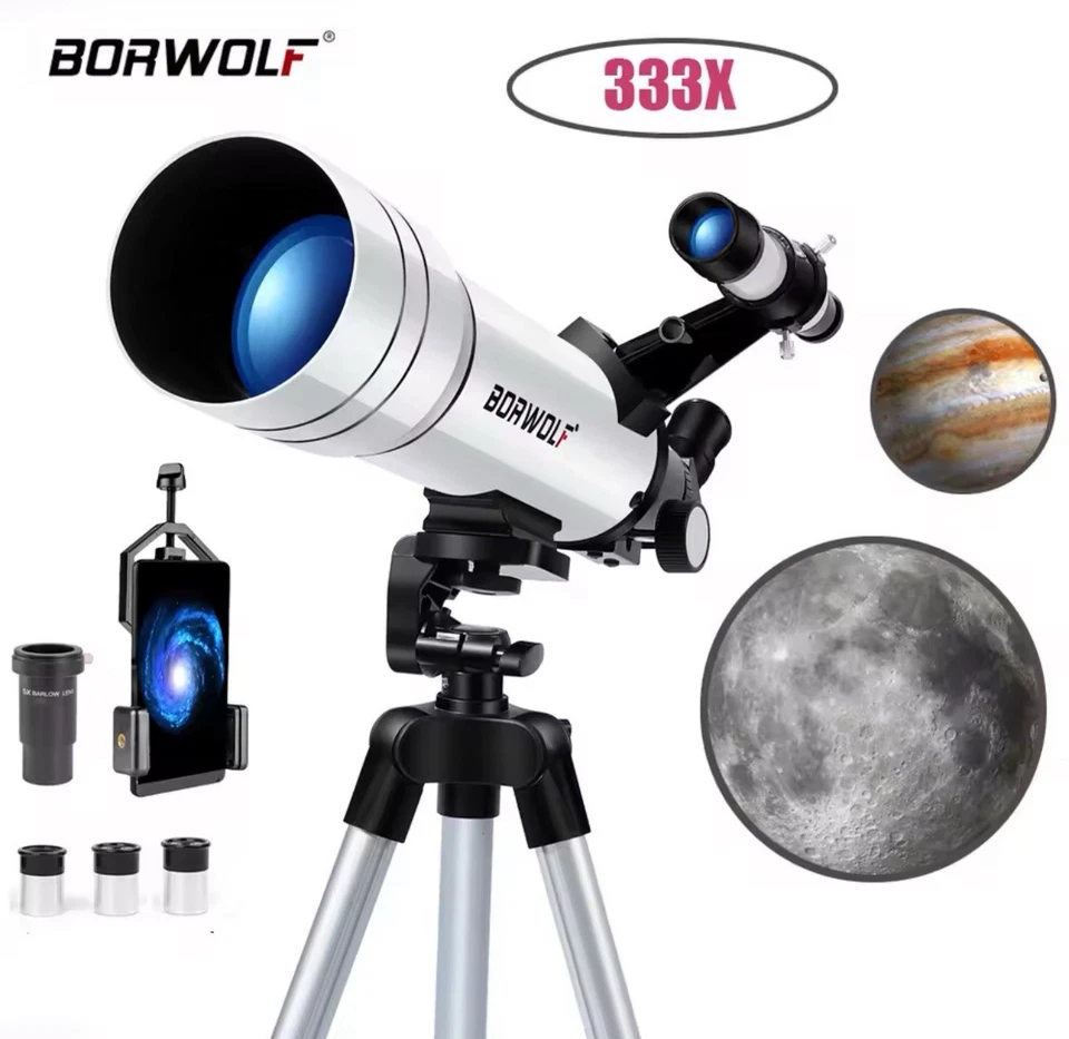 BORWOLF 70400 Professional High-definition Astronomical Telescope 333X - Image 1 of 4