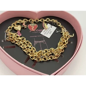 Juicy Couture Chain Belt with Charms Small/Medium - Picture 1 of 9