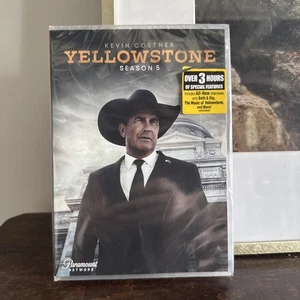 Yellowstone Season 5 (DVD, 2022) | Sealed but Damaged Wrap | 3+ Hrs Bonus - Bild 1 von 2