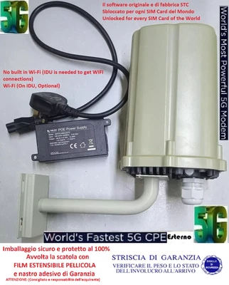 ZLT ​​X11 External / Esterno CPE Unlocked 5G, 4G Wired Router 1000Mbps(Sim Slot) - Immagine 1 di 4