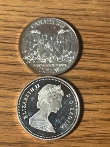 2-1989 CANADA MACKENZIE RIVER SILBER 1 ONE DOLLAR - Bild 1 von 2