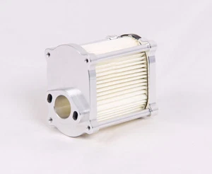 Oz Store Rovan Baja Air Filter System Billet Silver no oil no foam Baja 5B 5T SC - Picture 1 of 5