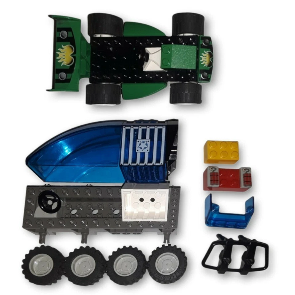 LEGO 4608 Lote de piezas de ladrillos y bloques coche verde 30639 ruedas 30642 Jack Stone Set Foto 1 de 4