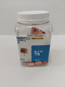 NIBCO 3/4 in. x 3/4 in. Copper Tube Cap Fitting Pro Pack (50-Pack) - Picture 1 of 4