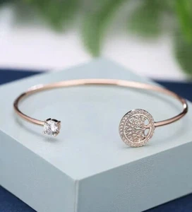 Women Tree Life Bracelet Open Zircon Stone Bracelets Ladies Elegant Charm Bangle - Picture 1 of 1