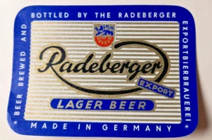 Etichetta Birra Originale 1965 Radeberger Lager Pilsner Export Made in Germany - Picture 1 of 1