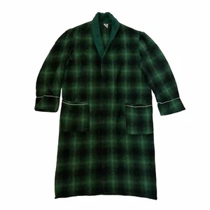 Vintage Target Man’s Smokers Gown Chest 105 cm Green Wool Australia Made - Bild 1 von 17