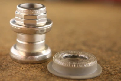 Vintage 1990's NOS NEW Campagnolo Athena silver 1" inch threaded headset - Image 1 of 4