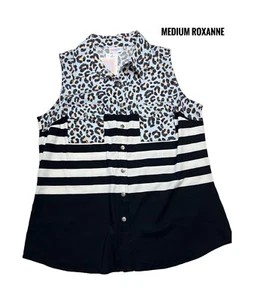 Bloque de color guepardo leopardo mediano estampado animal con estampado de animales LuLaRoe Roxanne se adapta a 10/12 - Imagen 1 de 1