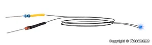 Viessmann 3564 5 x LED azul con cables soldados nuevo - Imagen 1 de 1
