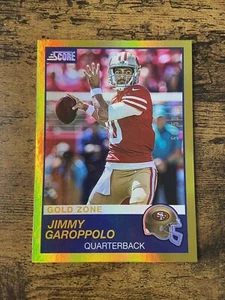 Jimmy Garoppolo 2019 Panini Score Gold Zone parallel/50 San Fran 49ers - Bild 1 von 3