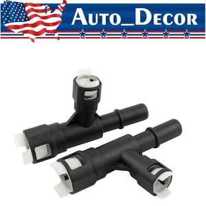 2 Pcs Heater Hose T Connector for Chevrolet Tahoe Cadillac Escalade GMC Sierra - Foto 1 di 9