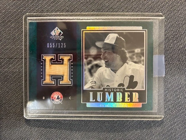 2003 SP Legendary Cuts GARY CARTER  #55/125  Bat Card NY Mets - Image 1 of 1