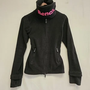 Bench Urbanwear Womens Fitted Fleece Lined Full Zip High Neck Jacket Hot Pink XS - Picture 1 of 4