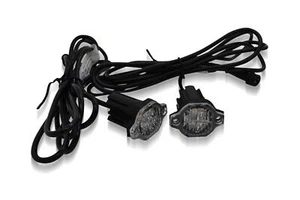 12/24 V Blanco Estroboscópico Montaje en Superficie (Atornillado) Ajuste al ras Luz Intermitente-4 LED x2 - Imagen 1 de 11