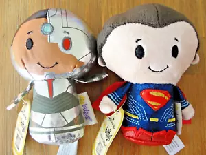 CYBORG & SUPERMAN Justice League Limited Edition Itty Bittys Plush NWT - Picture 1 of 3