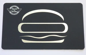 Steak 'n Shake Gift Card Silver Foil Burger Restaurant - NO Value - Black - Picture 1 of 2