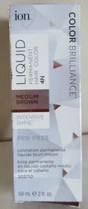 Ion Color Brilliance Liquid Permanent Hair Color - 4N Medium Brown 2 FL oz - Picture 1 of 5