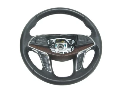17-21 Cadillac XT5 Black Steering Wheel w/Paddle Shifters fits Driver 86815583 - Image 1 of 4