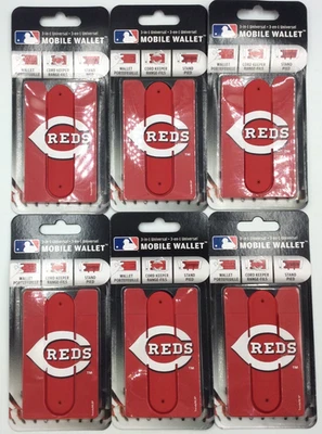 Cincinnati Reds Phone Wallet, Phone Stand, 3 in 1 Mobile Wallet, PACK OF 6 - Image 1 of 4