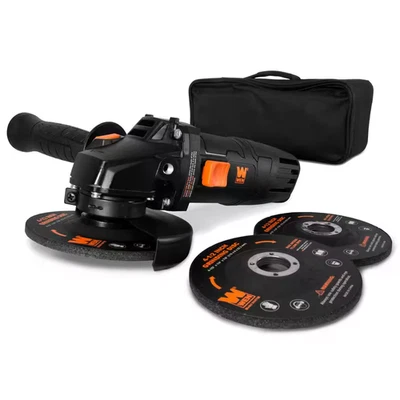 7.5 Amp Corded 4-1/2 In. Angle Grinder with Reversible Handle, 3 Grinding Disc - Image 1 of 4