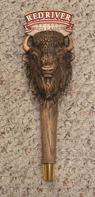 NOVO RED RIVER SELECT RED LAGER BUFFALO 11" ALÇA DE TORNEIRA DE CERVEJA RARA - Imagem 1 de 4