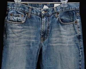 LUCKY BRAND LAZY DAY JEANS BLUE DENIM SIZE 31 X 31 DUNGAREE AMERICAN MADE - Picture 1 of 11
