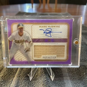 2023 Topps Definitive Mark McGwire Auto Game Used Memorabilia Relic 2/5 DARC-MM1 - Picture 1 of 10