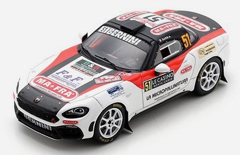 Abarth 124 RGT Rally Monte Carlo 2022 Sassi-Romei 1:43 SPARK S6703 - Immagine 1 di 1