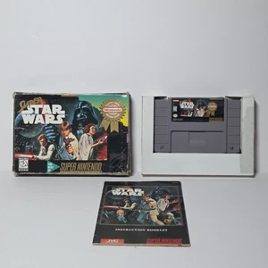 Super Star Wars (Super Nintendo SNES 1992) CIB Complete w/ Manual - Tested - Picture 1 of 13