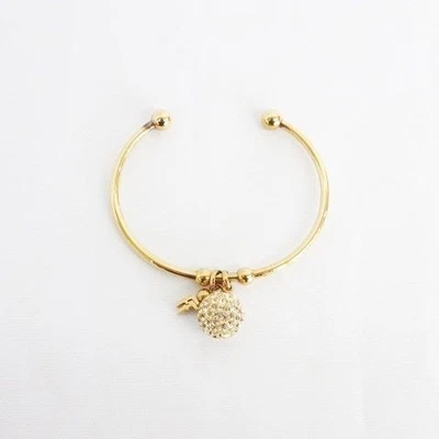 RARO Folli Follie FF Pulseira com Motivo Pulseira Cor Ouro Joia Feminina Autêntica - Imagem 1 de 4