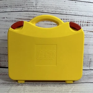 LEGO Yellow and Orange Plastic Carrying Case Storage Box with Dividers - Picture 1 of 7