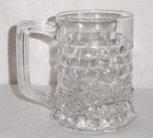 Fostoria Tankard ~ American ~ Beer Mug ~ 4.5” tall Glass ~ Barware - Picture 1 of 7