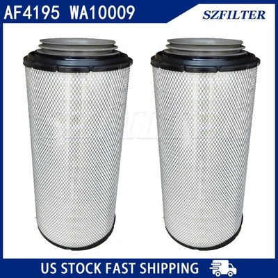 2X For 2010-19 Kenworth W900 Peterbilt 367 389 Air Filter AF4195 WA10009 P625287 - Image 1 of 4