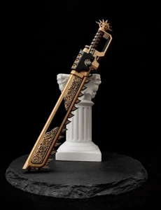 #B Premium 1/18 Chainsaw Sword Weapon For 3.75" Joytoy War Hammer Action Figure - Picture 1 of 2