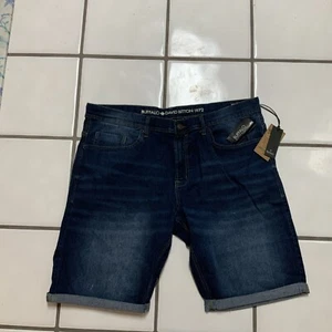 NWT Mens Buffalo David Bitton Evan-x Shorts Dark Worked Size 38 - Picture 1 of 5