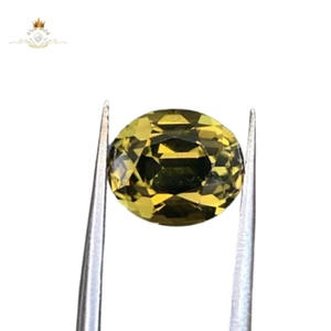 Natural Greenish Yellow Sri Lanka 5.5 CT's Loop Clean Gemstone Engagement Luxury - Picture 1 of 9