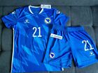 Amar Dedic #21 Jersey Bosnia Football Shirt S Shorts Bosna Dres Kelme Trikot New