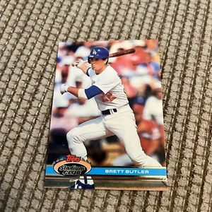 Brett Butler - 1991 Topps Stadium Club #389 - Los Angeles Dodgers Baseball Card - Picture 1 of 2